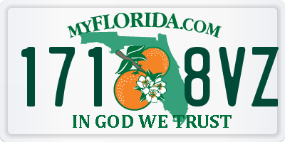FL license plate 1718VZ