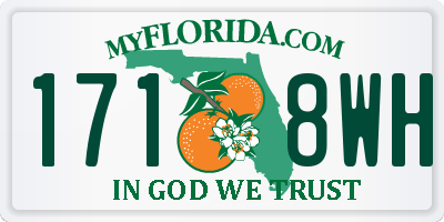 FL license plate 1718WH
