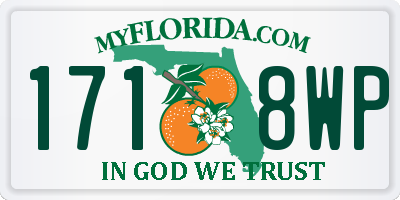 FL license plate 1718WP