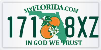 FL license plate 1718XZ
