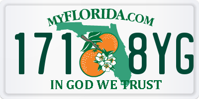 FL license plate 1718YG