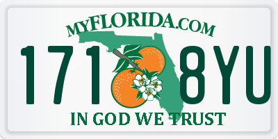 FL license plate 1718YU
