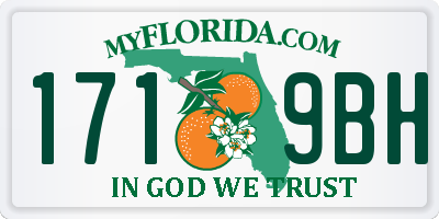 FL license plate 1719BH