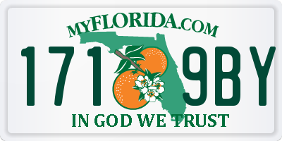 FL license plate 1719BY
