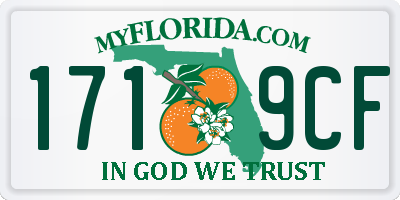FL license plate 1719CF