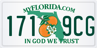 FL license plate 1719CG