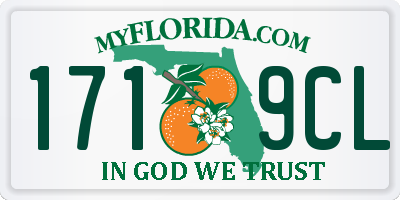 FL license plate 1719CL