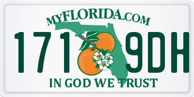 FL license plate 1719DH