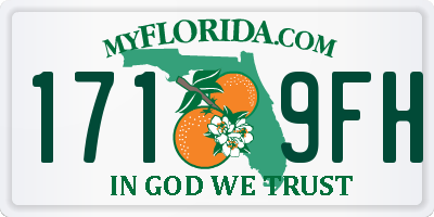 FL license plate 1719FH