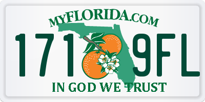 FL license plate 1719FL