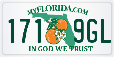 FL license plate 1719GL