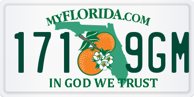 FL license plate 1719GM