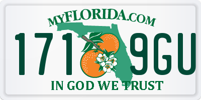 FL license plate 1719GU