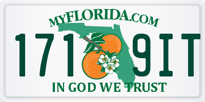 FL license plate 1719IT