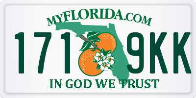 FL license plate 1719KK