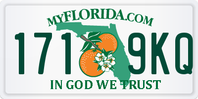 FL license plate 1719KQ