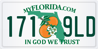 FL license plate 1719LD