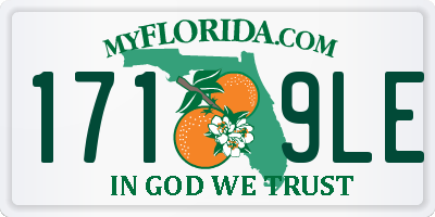 FL license plate 1719LE