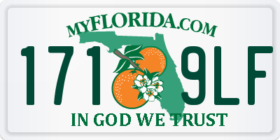 FL license plate 1719LF