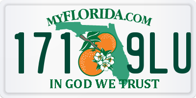 FL license plate 1719LU