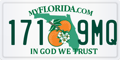 FL license plate 1719MQ