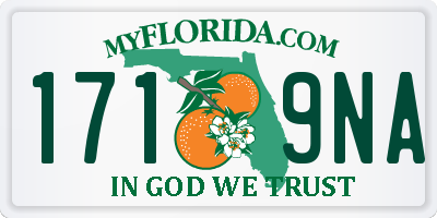 FL license plate 1719NA
