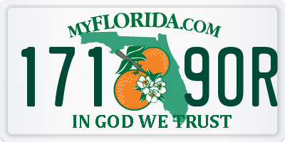 FL license plate 1719OR