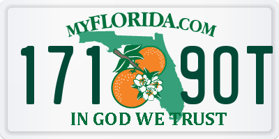 FL license plate 1719OT