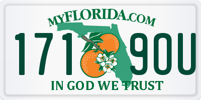 FL license plate 1719OU
