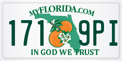 FL license plate 1719PI