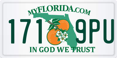 FL license plate 1719PU