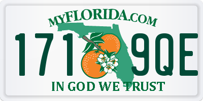 FL license plate 1719QE