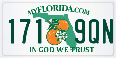 FL license plate 1719QN