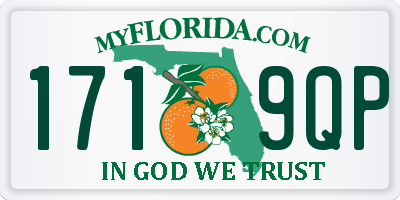 FL license plate 1719QP
