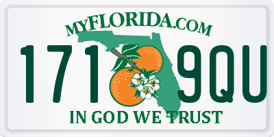 FL license plate 1719QU