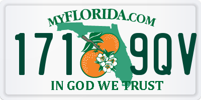 FL license plate 1719QV