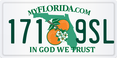 FL license plate 1719SL