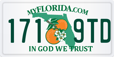 FL license plate 1719TD