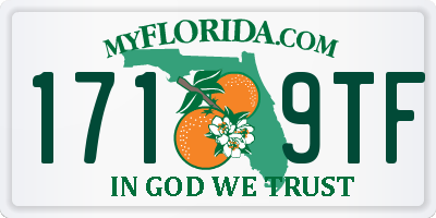 FL license plate 1719TF