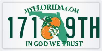 FL license plate 1719TH