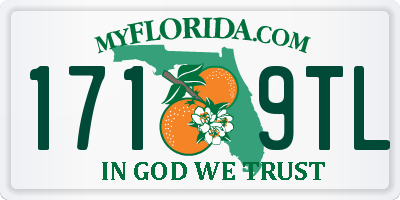 FL license plate 1719TL