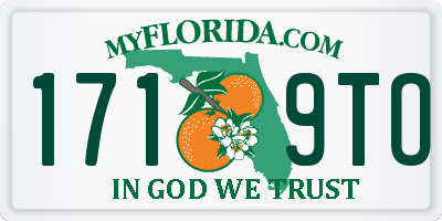 FL license plate 1719TO