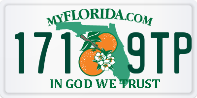 FL license plate 1719TP