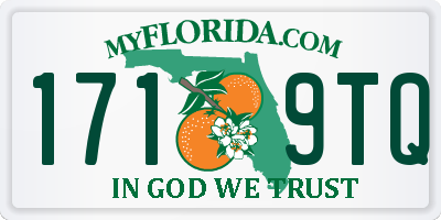 FL license plate 1719TQ