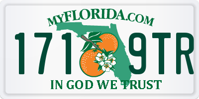 FL license plate 1719TR