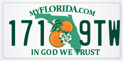 FL license plate 1719TW