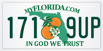 FL license plate 1719UP