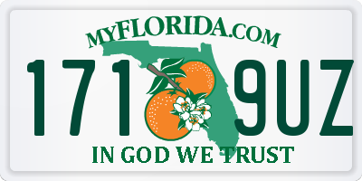 FL license plate 1719UZ