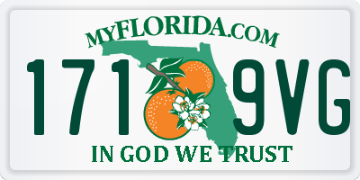 FL license plate 1719VG