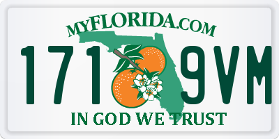 FL license plate 1719VM